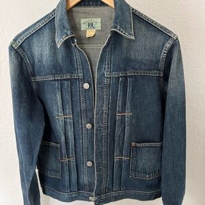 Vintage Double R Ralph Lauren RRL Japan Denim Trucker Jacket size Men’s X Small